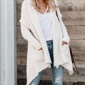 Grey Pocketed Cardigan
